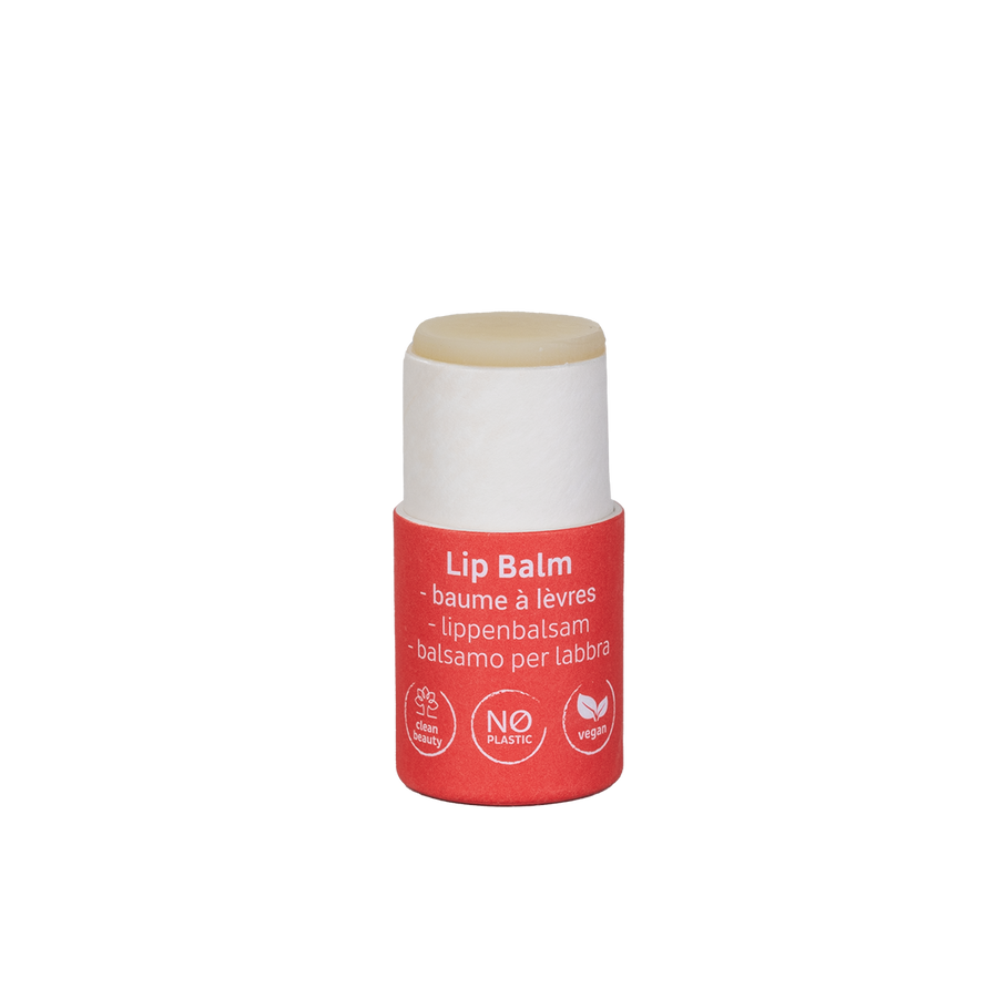 Paper tube Lip balm - STRAWBERRY / VEGAN (5,5g)